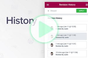 ویرایش تاریخچه اقدامات در المنتور